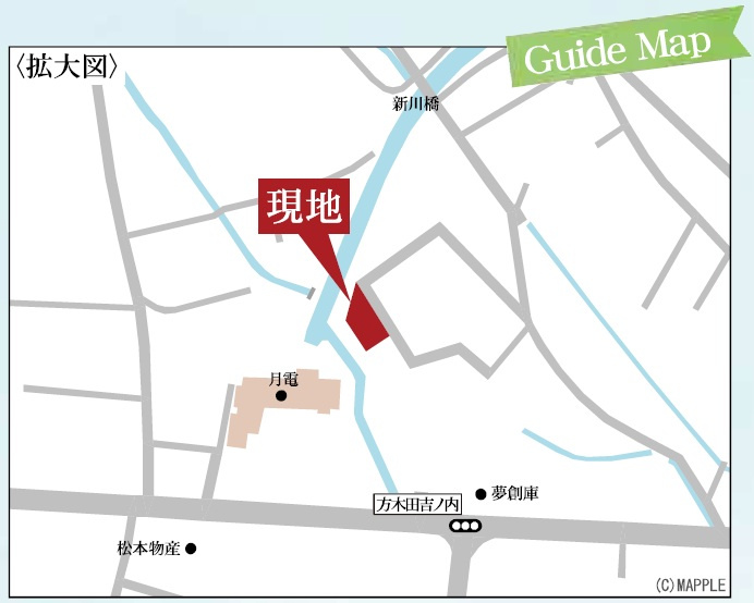 新築戸建・建売　福島市方木田古川　全2棟の地図