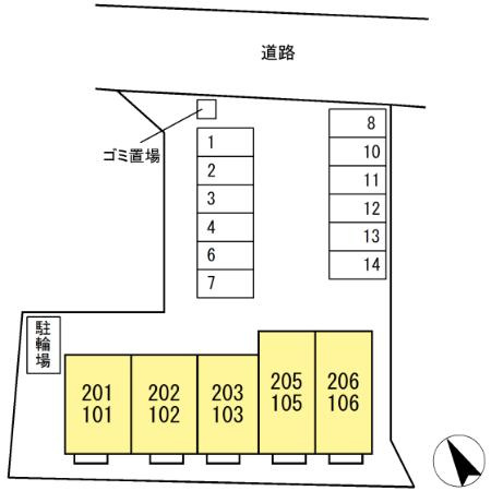トリシア K・Jの区画図