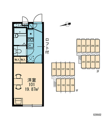 【区画図】 | マ　メゾンⅡ