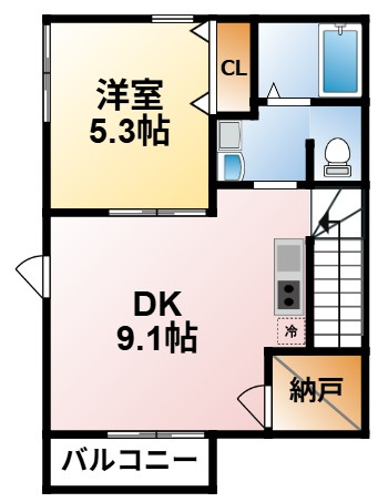 フェリオ町保の間取り