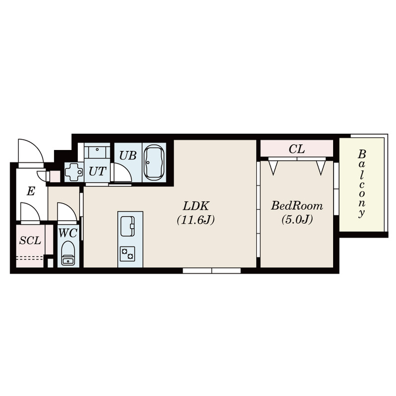 estageo北田辺の間取り