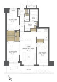 【間取り】ライオンズマンション南仙台第５ 