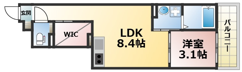 S-MOVE大阪鶴見の間取り