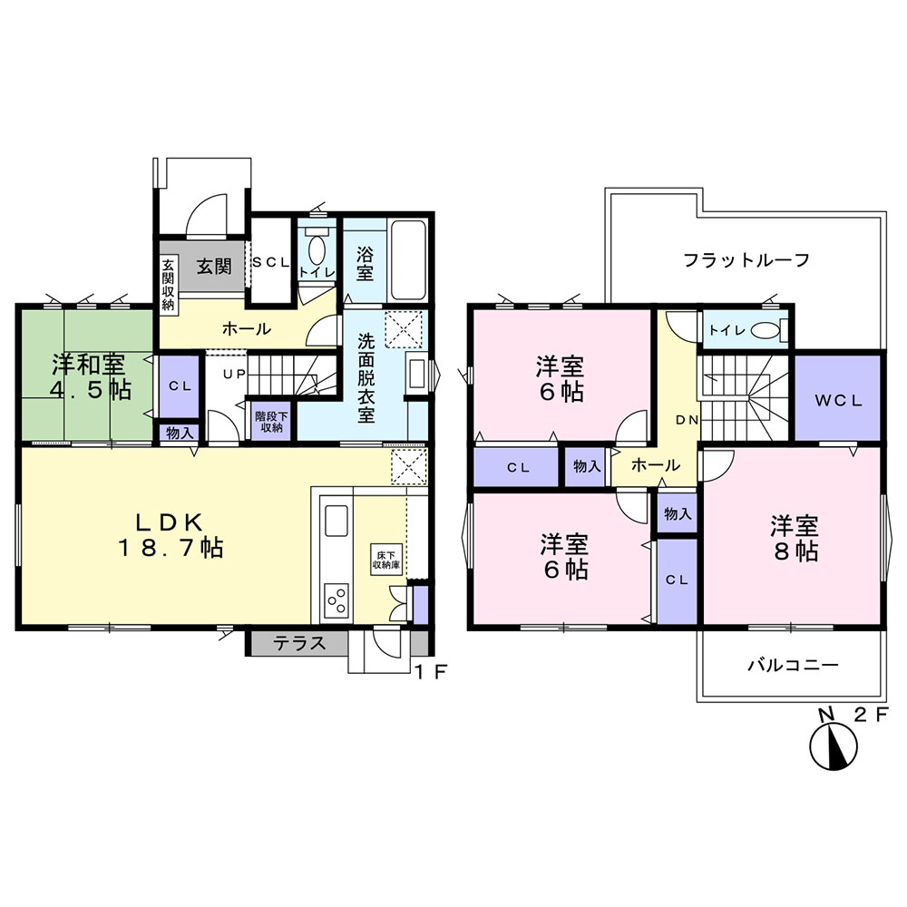 菊陽町原水／原水駅南3号地の間取り