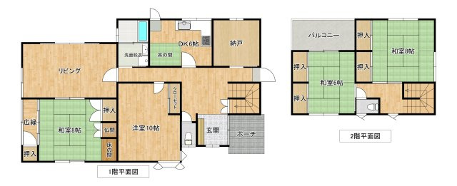 印南売り家の間取り