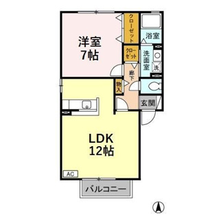 【間取り】 | スクウェア･ヒル　Ｅ