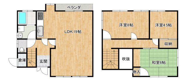 新庄戸建て(オーナーチェンジ）の間取り