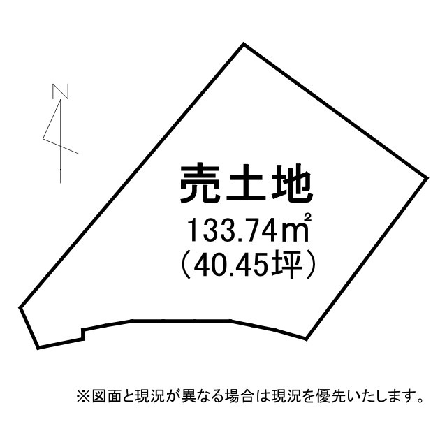 草津市青地町　売土地の土地図
