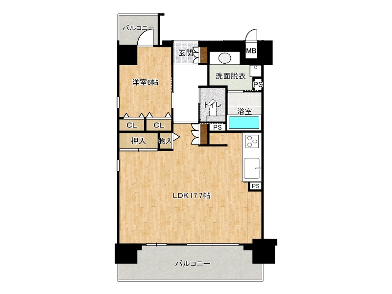 エイジングコート姫路の間取り