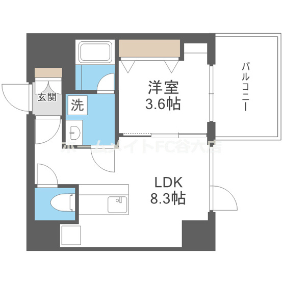 【間取り】 | ブエナビスタ難波サウスタワー