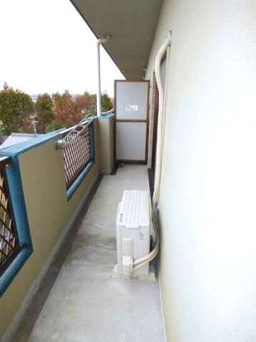 スカイマンションキャッスルのバルコニー