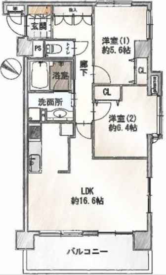 【間取り】 | コニファーコート常盤台