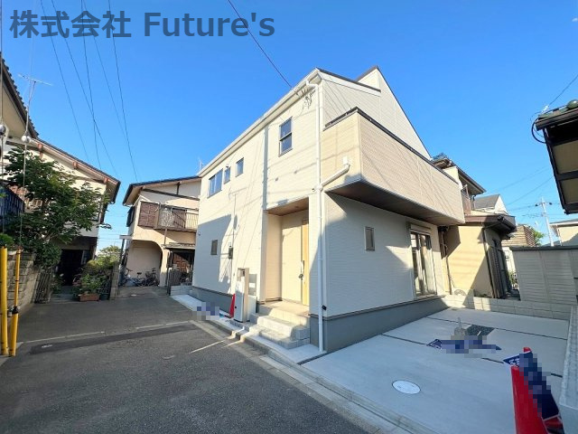 三郷市戸ケ崎3丁目　新築戸建　全1棟の前面道路含む現地写真|前面道路含む現地写真です。