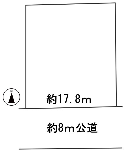 ６５４８１　羽島市小熊町内粟野1丁目土地の区画図