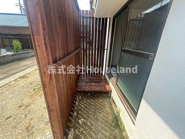 杭ノ瀬アパートのバルコニー