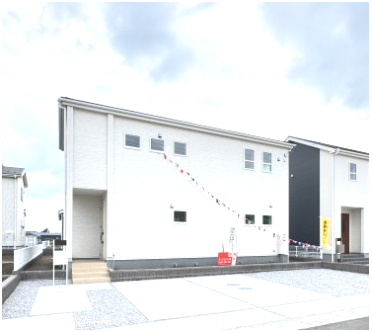 リーブルガーデンS  前橋茂木町第３　２号棟の外観|北面からの外観写真です。開放的な立地です☆