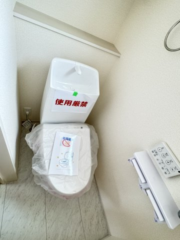 リーブルガーデンS  前橋茂木町第３　２号棟のトイレ|2階トイレです。清潔感のある白を基調としています。