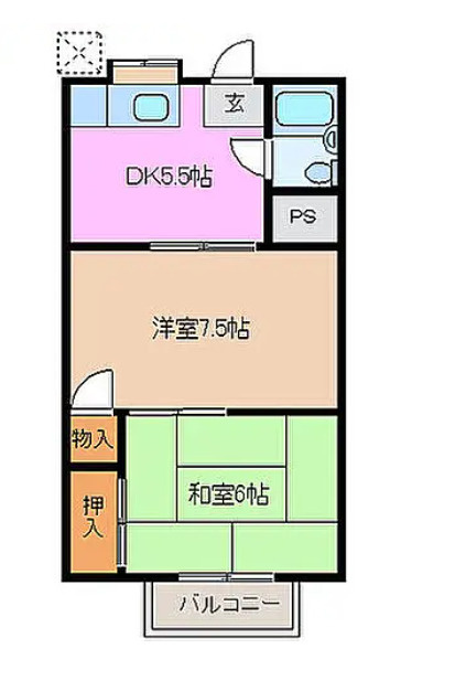 いなべ市大安町大井田　一棟アパート　日当たり良好物件の間取り