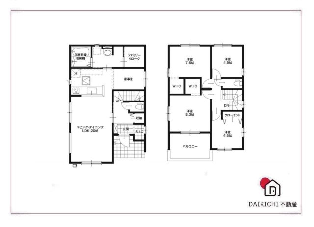【間取り】 | 本庄市見福17期　ZutPLUS+　新築戸建　全3棟　1号棟 | 1号棟