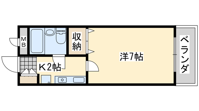【間取り】 | コーポ福田