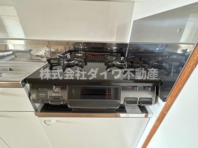 リバーサイド八番館のキッチン|ガスコンロ／設備ではありません