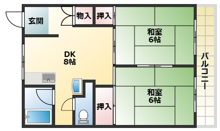 【間取り】 | にしまちハイツ