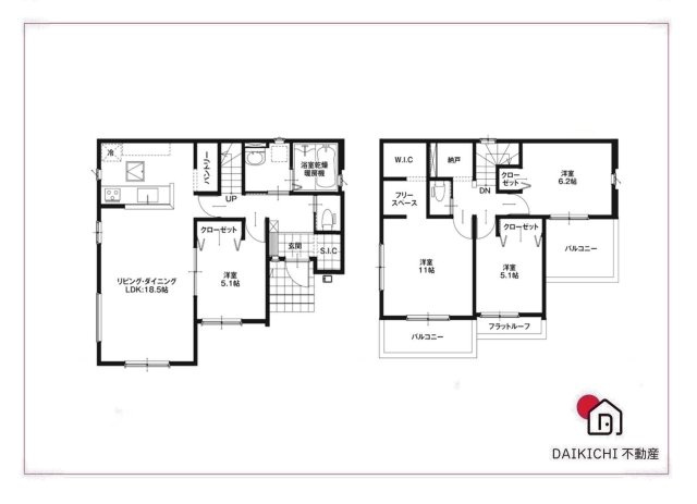 【間取り】 | 本庄市見福17期　ZutPLUS+　新築戸建　全3棟　3号棟 | 3号棟