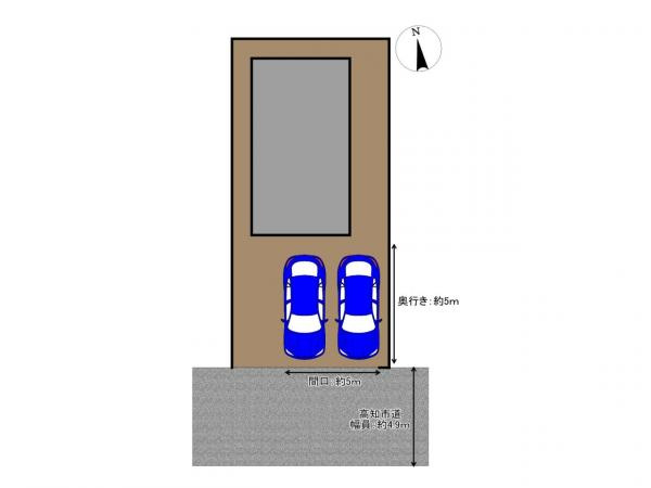 高知市一宮東町5丁目 戸建ての区画図