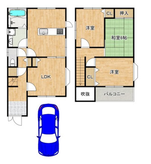 【間取り】 | 土塔町　中古一戸建