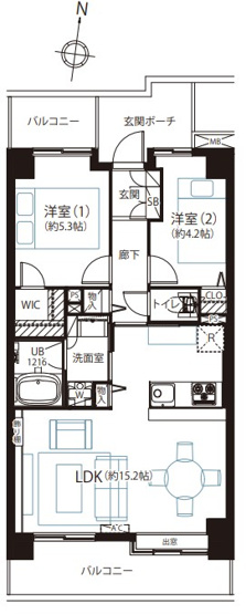 【間取り】 | ディアハイム赤羽