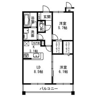 レジデンス二の宮の間取り