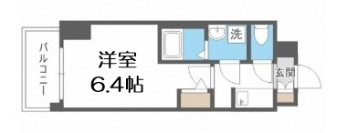 【間取り】 | S-RESIDENCE福島玉川Tres
