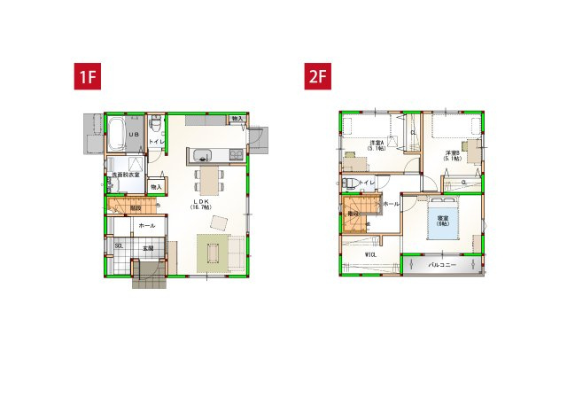 【間取り】 | 高知市百石町４丁目/2区画 | 西区画