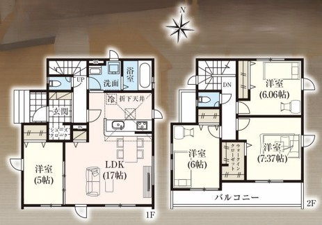 越谷市弥栄町２丁目１号棟　新築戸建