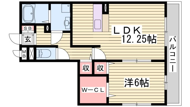 サンテ・レザンジュ　Ａ棟の間取り