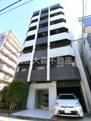 VERXEED蒲田の外観|2013年4月築　RC鉄筋コンクリート造地上8階建て総戸数22戸の分譲賃貸マンション　JR京浜東北線蒲田駅徒歩圏内の東京都大田区東矢口3丁目、東急池上線蓮沼駅近、東急多摩川線矢口渡駅も徒歩圏内