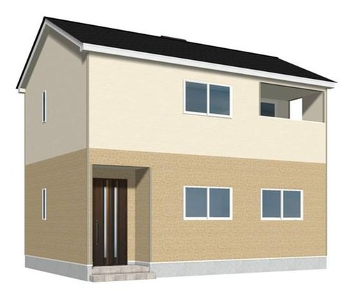 天童市天童中3号棟【新築建売】の外観パース|完成予想図！早期ご予約受付中！