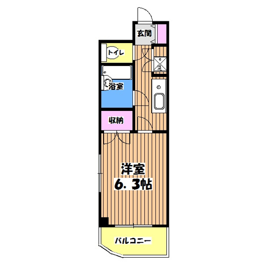 【間取り】 | ビレッジコア八王子 | 反転タイプ