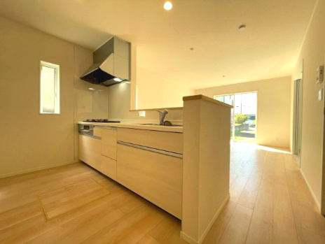 富士宮市万野原新田第29　新築戸建　全７棟　5号棟のキッチン|現地撮影