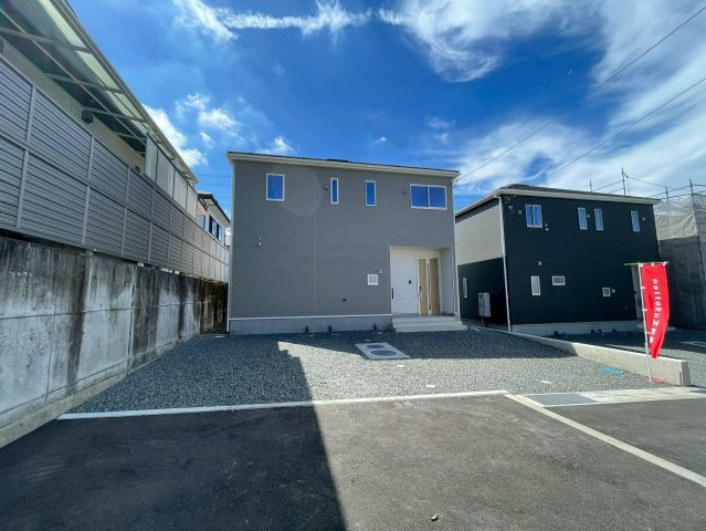 富士宮市万野原新田第29　新築戸建　全７棟　5号棟の前面道路含む現地写真|現地撮影