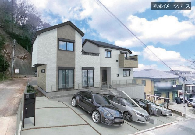 横浜市港北区大曾根台 新築戸建て【仲介手数料無料】カースペース3台