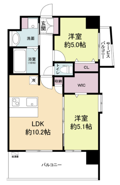 スプランディッド中之島WESTの間取り
