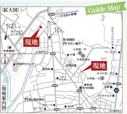 新築戸建・建売　いわき市小名浜岡小名2期　Livele Garden　全1棟の地図