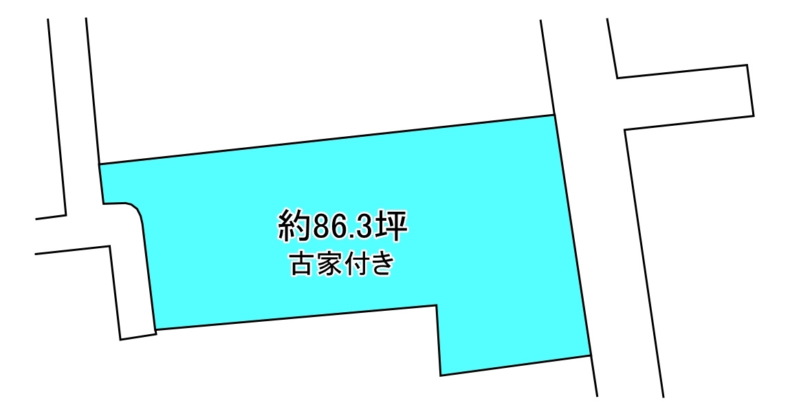 宇高町2丁目　売土地の土地図