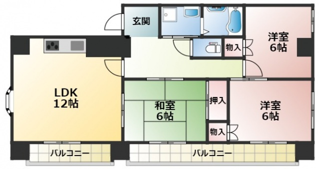グランメールの間取り