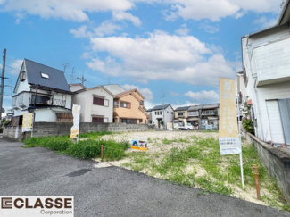 【前面道路含む現地写真】 | 城陽市久世里ノ西　3区画2号地　売土地　建築条件付き