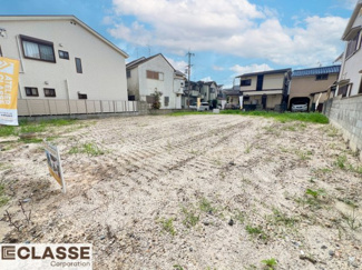 【前面道路含む現地写真】 | 城陽市久世里ノ西　3区画3号地　売土地　建築条件付き