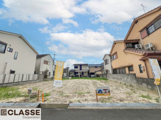【前面道路含む現地写真】 | 城陽市久世里ノ西　3区画3号地　売土地　建築条件付き