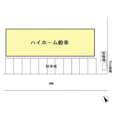 ハイホーム鈴幸の区画図