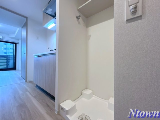 【設備】 | メイクスアート大曽根 | 洗濯機置き場です。